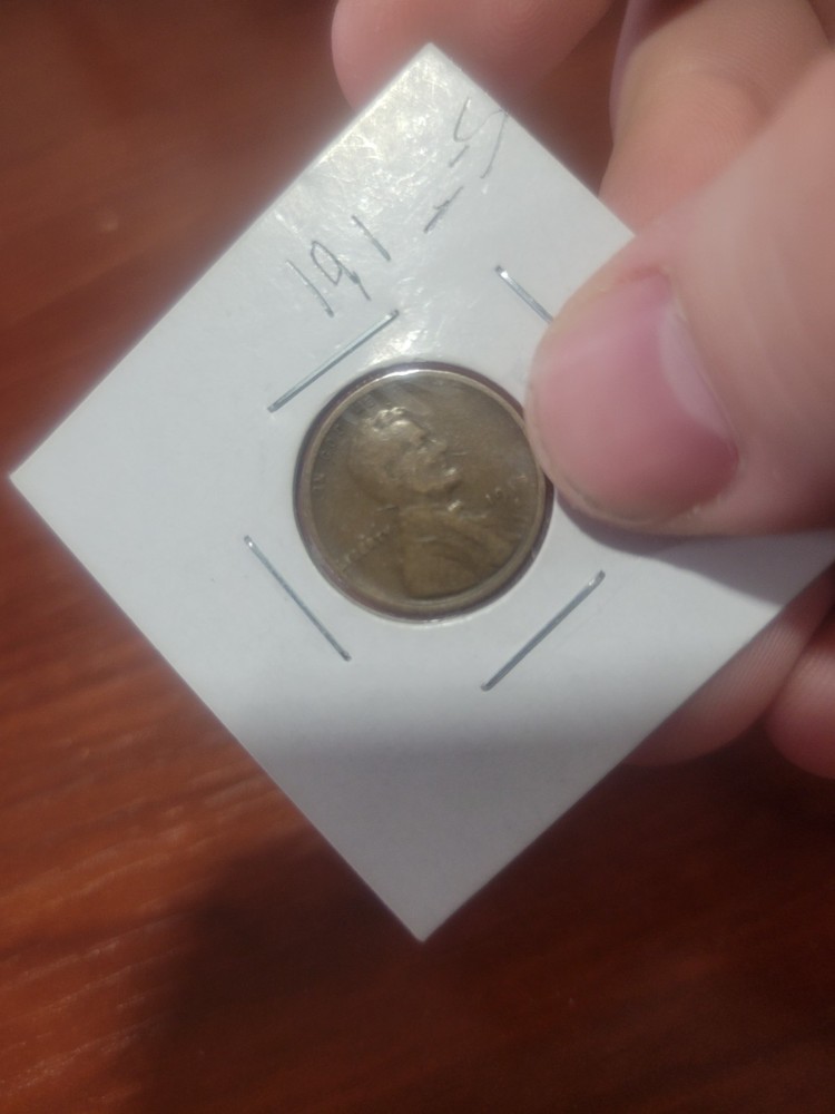 19- -S Wheat Penny Serious Grease Error