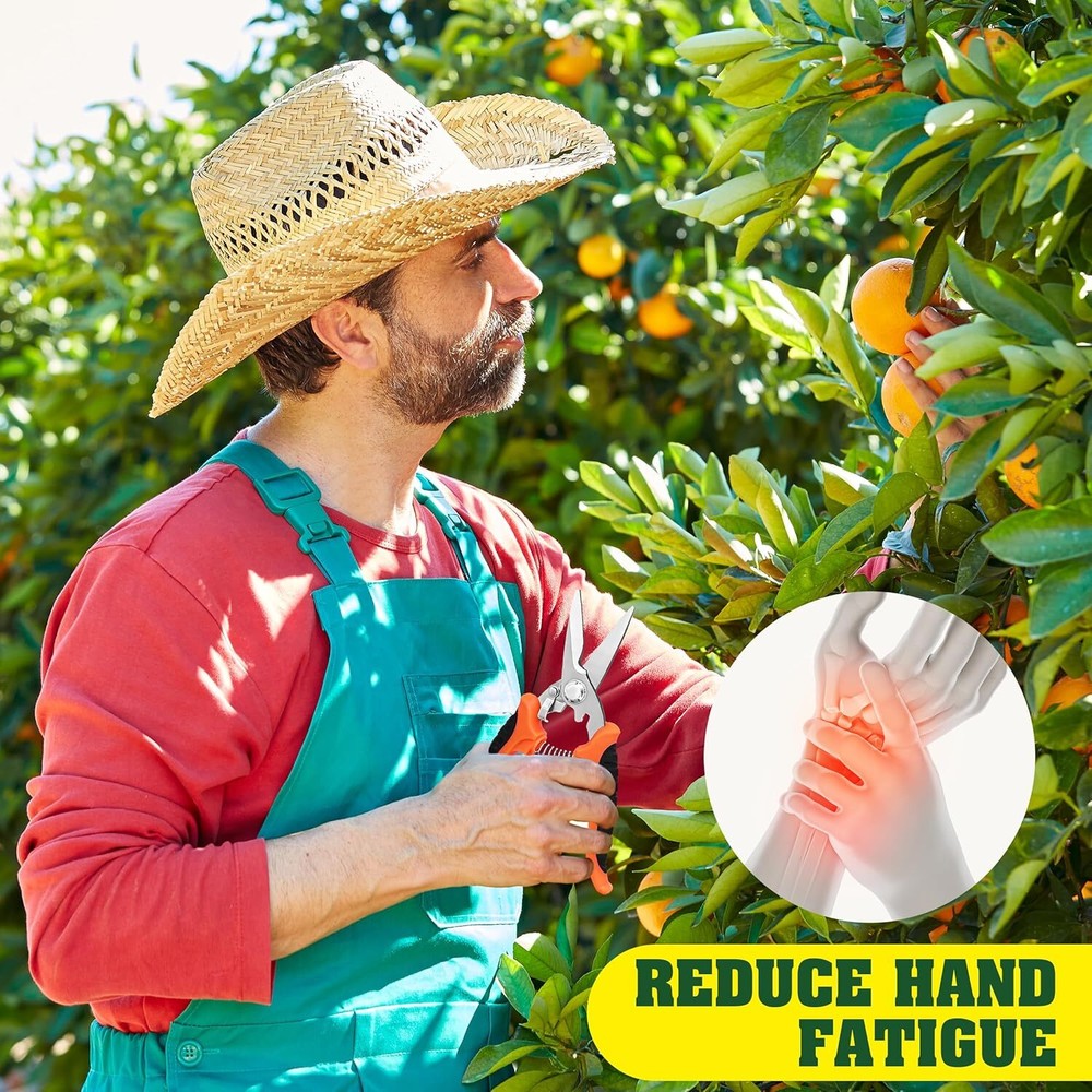 4 Pack Garden Pruning Shears, Stainless Steel Handheld Scissors Set With Gloves