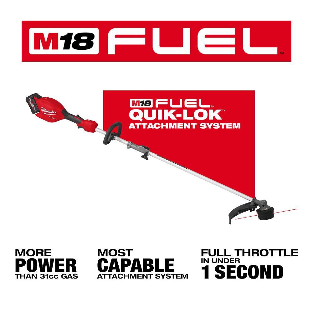 Milwaukee M18 Fuel String Trimmer With Quik-Lok Kit