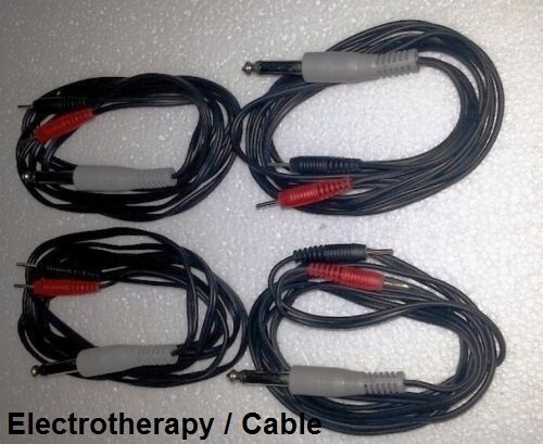 Electrotherapy Electrode Lead/Cable for Dynoplus 4 Channel Stimulator 4 Cables#$