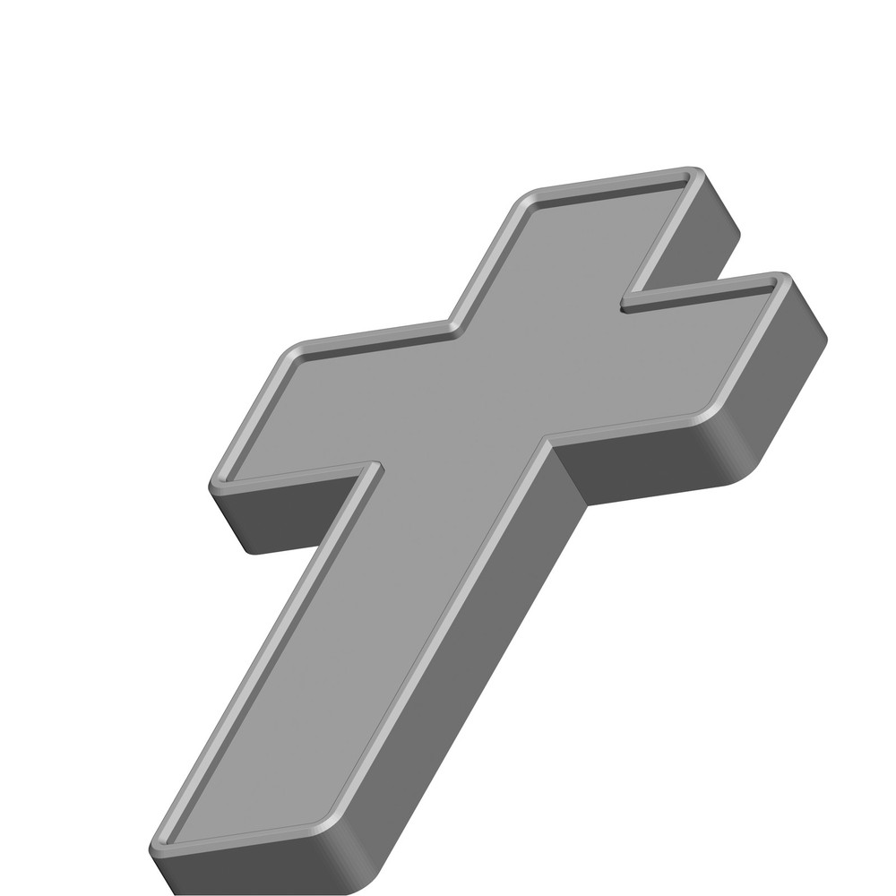 CNC Cross Shape Model - STL File for Laser & CNC Routing