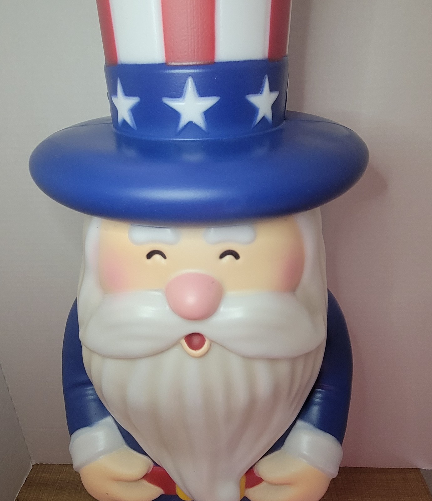 Cracker Barrel 26" Patriotic Uncle Sam Blow Mold USA July 4th Decor NEW with Tag