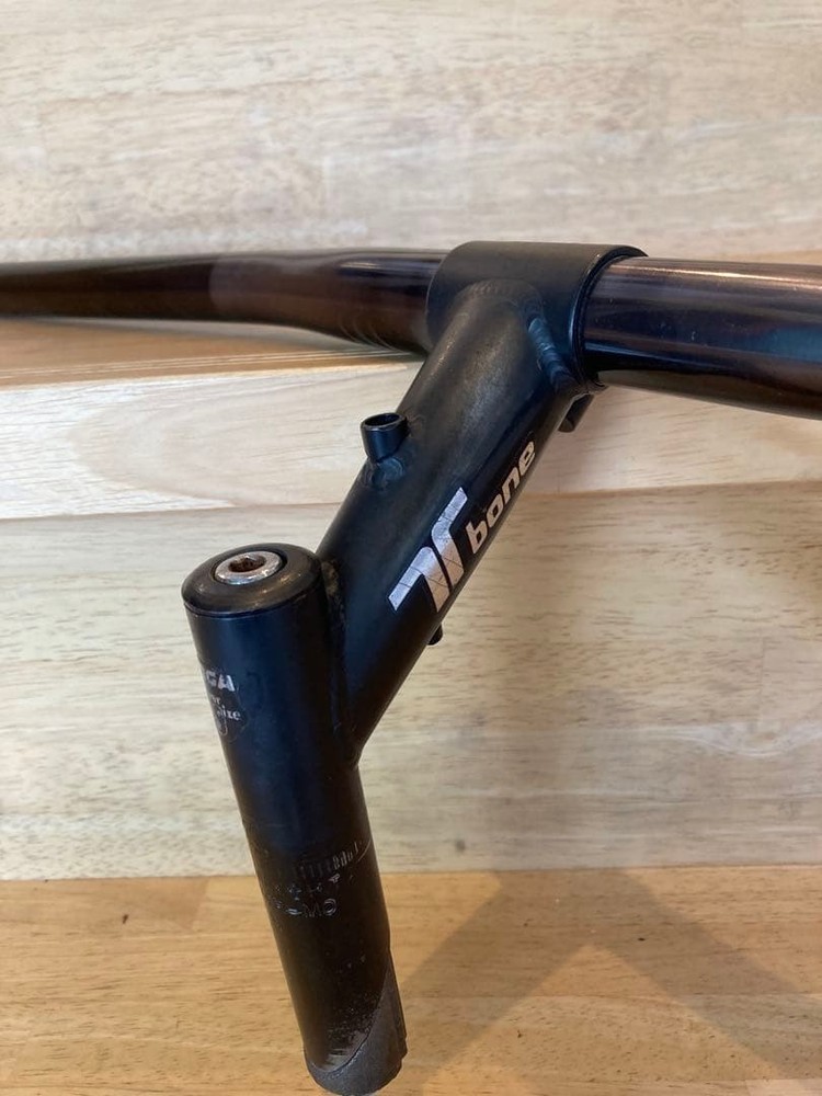 oldmtb Tioga t-bone threaded stem Sakae flat bar set OS