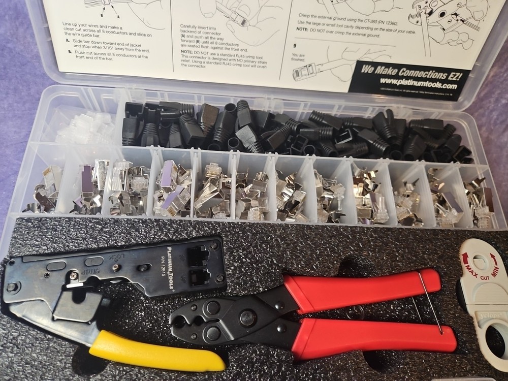 Platinum Tools 90170 10Gig Termination Kit NEW