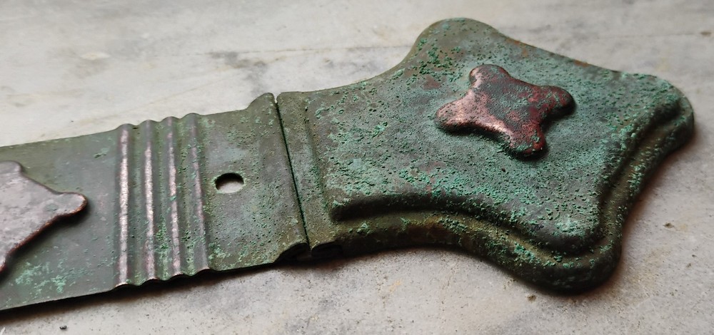 Antique Ornate Copper Strap from Victorian Trunk