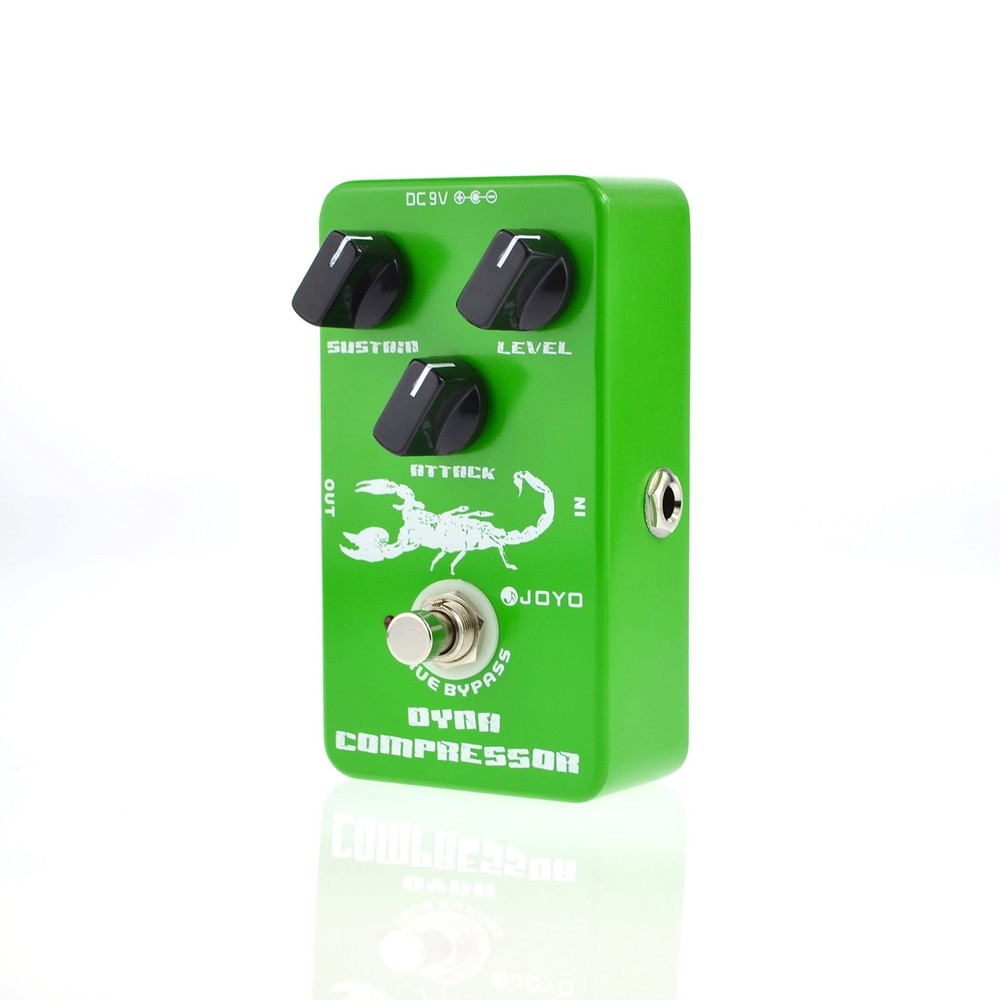 Joyo JF-10 Dynamic Compressor Pedal US Dealer w/ 2 Patch Cables