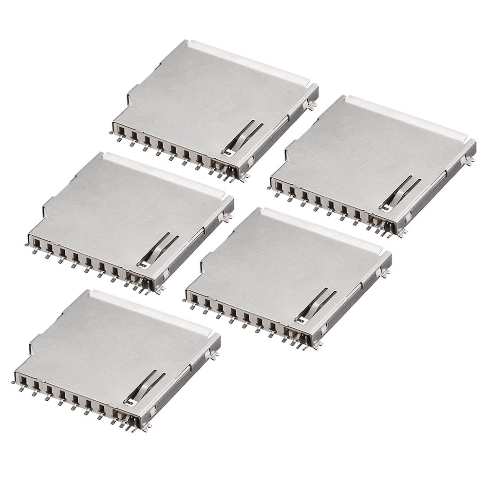 SD Memory Card Socket Long Body 11 Pin PCB Mount Connector 5pcs