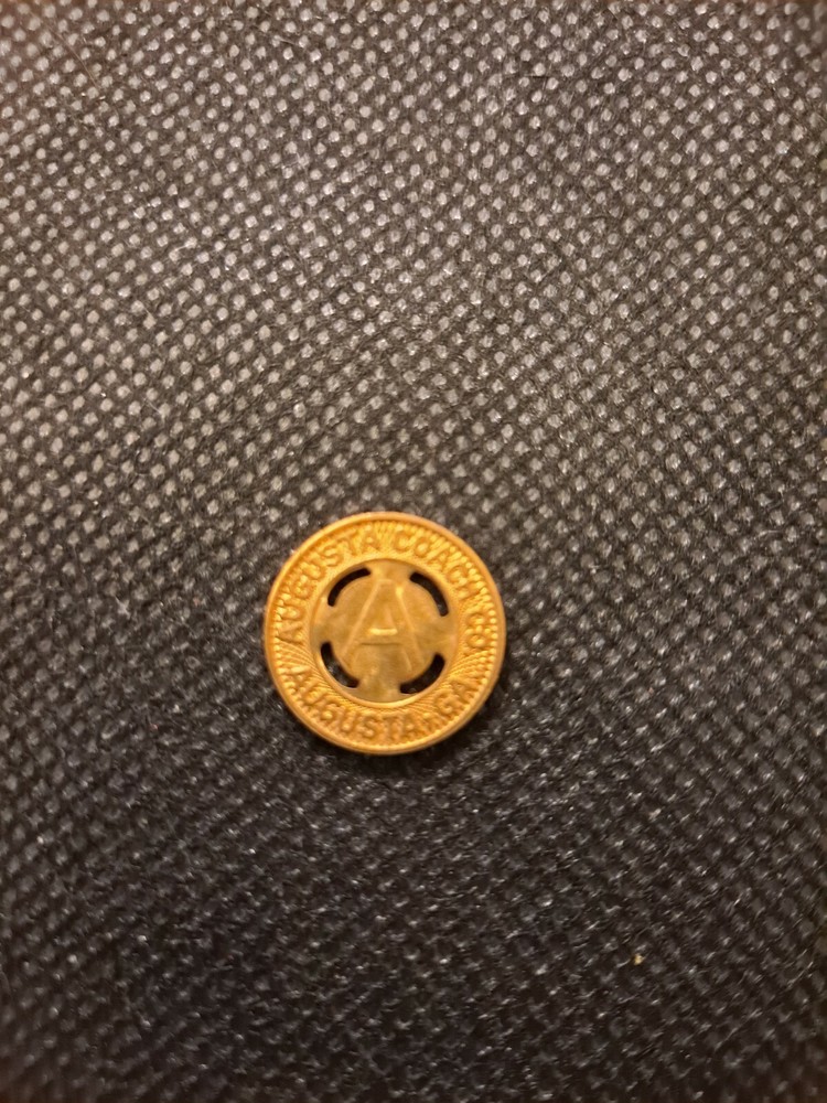AUGUSTA COACH CO. TOKEN! e3760UXX