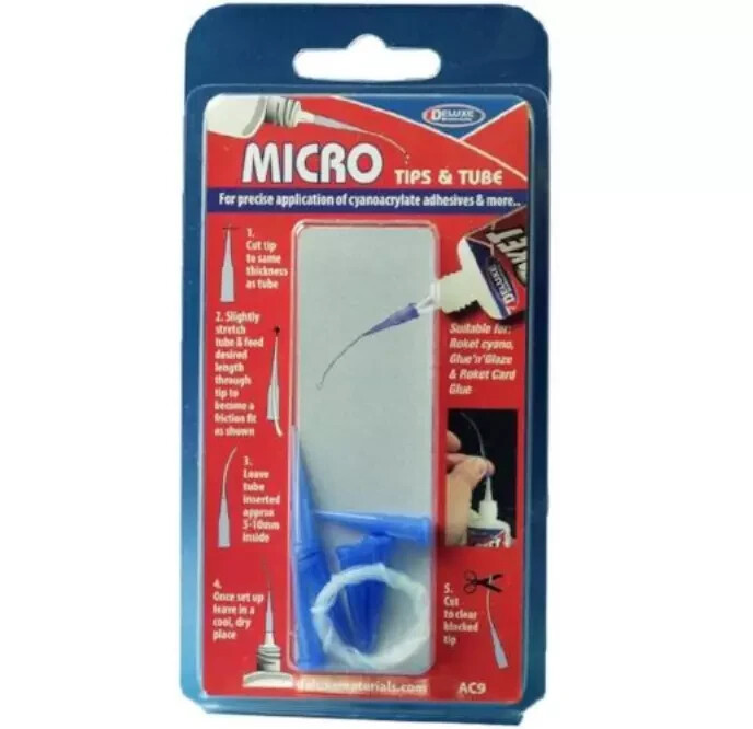 Micro Tips &Tube for CA Adhesives Deluxe Materials