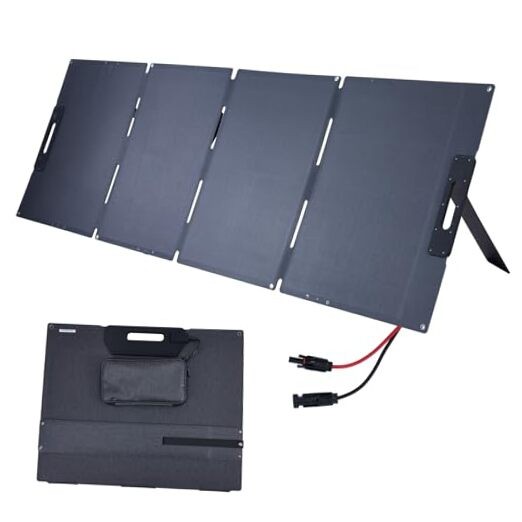 200 Watt Portable Solar Panel for Power Station, Foldable Solar Panel Solar