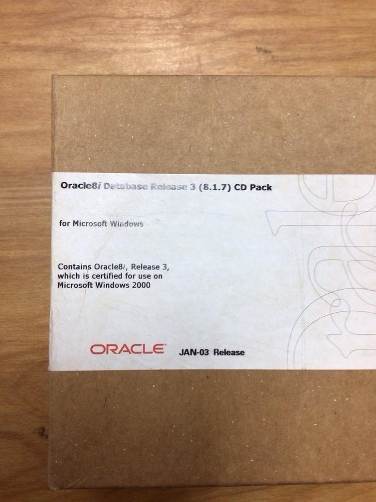 Oracle 8i Database Release 3 (8.1.7) CD Pack | Jan-03 Release