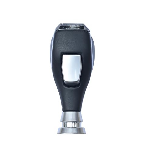Crystalautomotive-Gear-Shift-knobs, Black and Silver, Push Button Operation,
