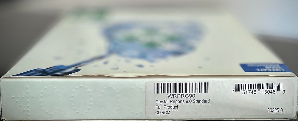 Crystal Reports 9 Standard Full Product PC WIN CD-ROM Big Box Reporting Software