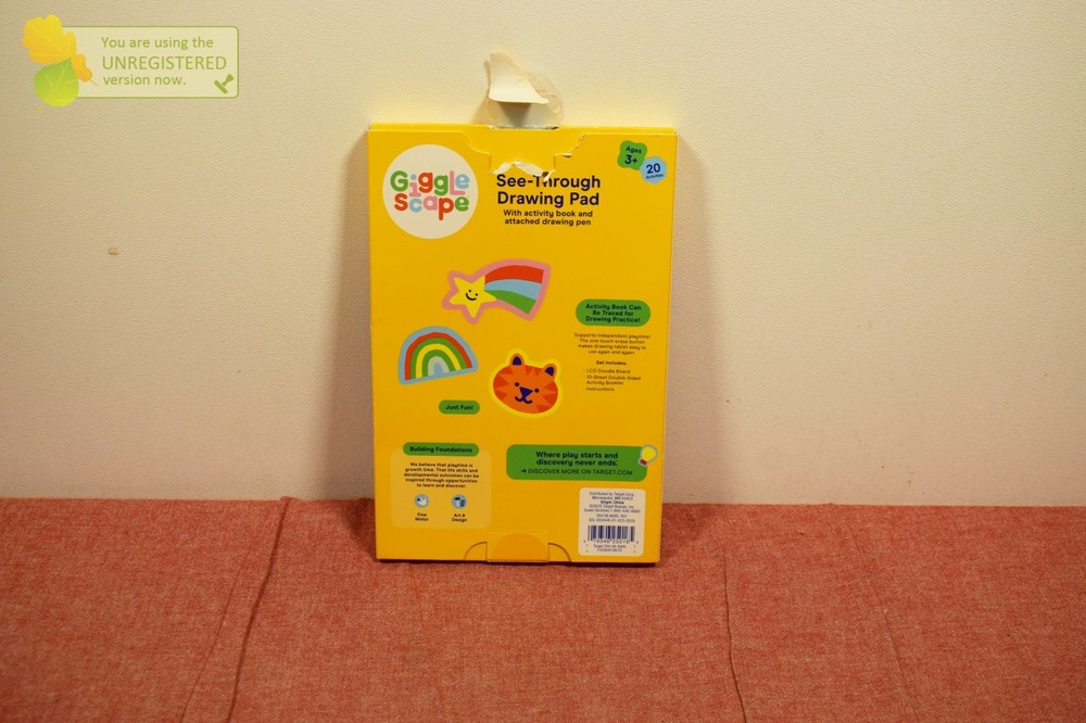 Gigglescape See Through Drawing Pad- Yellow