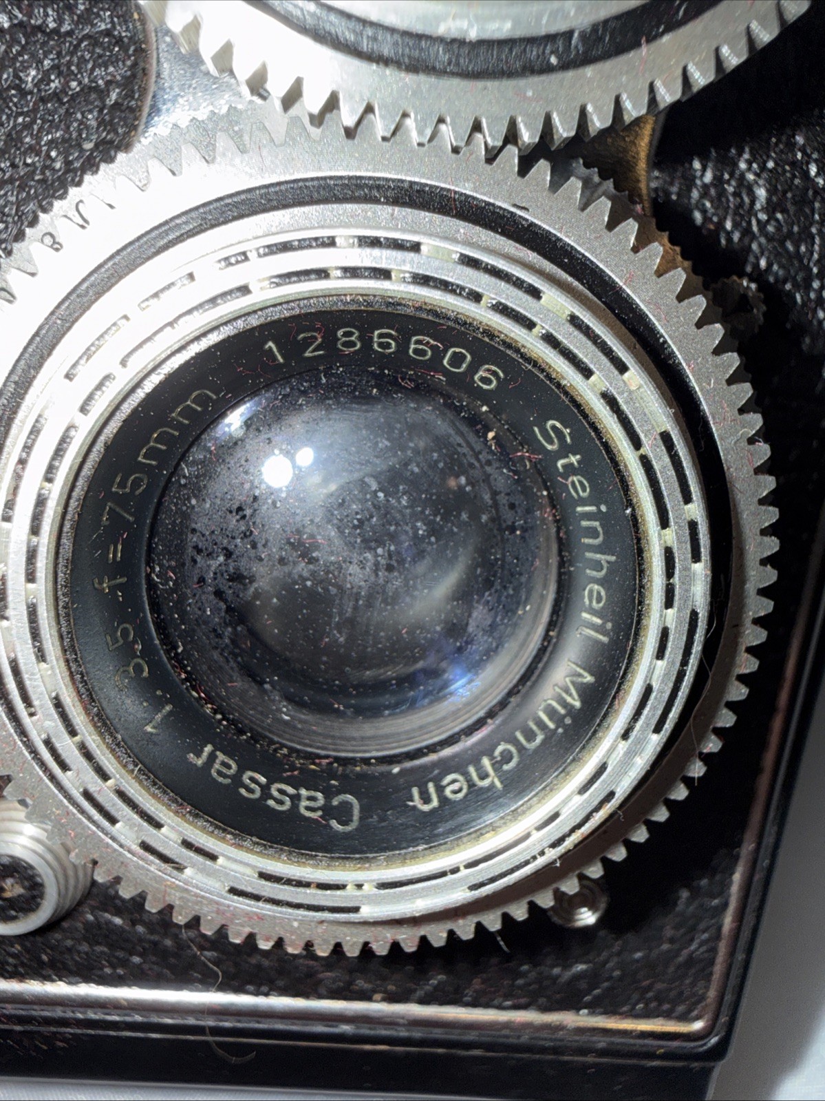 Antique Photina Reflex Camera With Case Untested