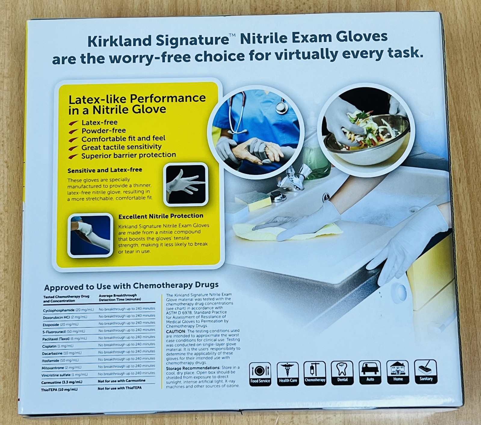 Kirkland Signature Nitrile Exam Gloves, Size Large 2 x box 📦 Total 400 count