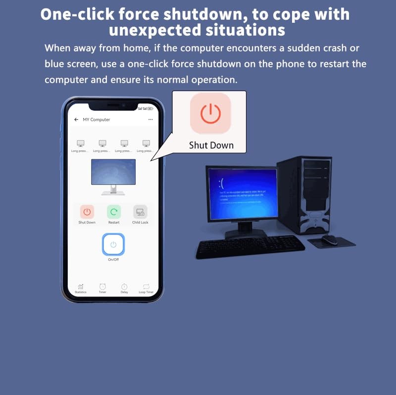 WiFi Remote Power Switch with Child Lock, Timer & Alexa/Google Home Control