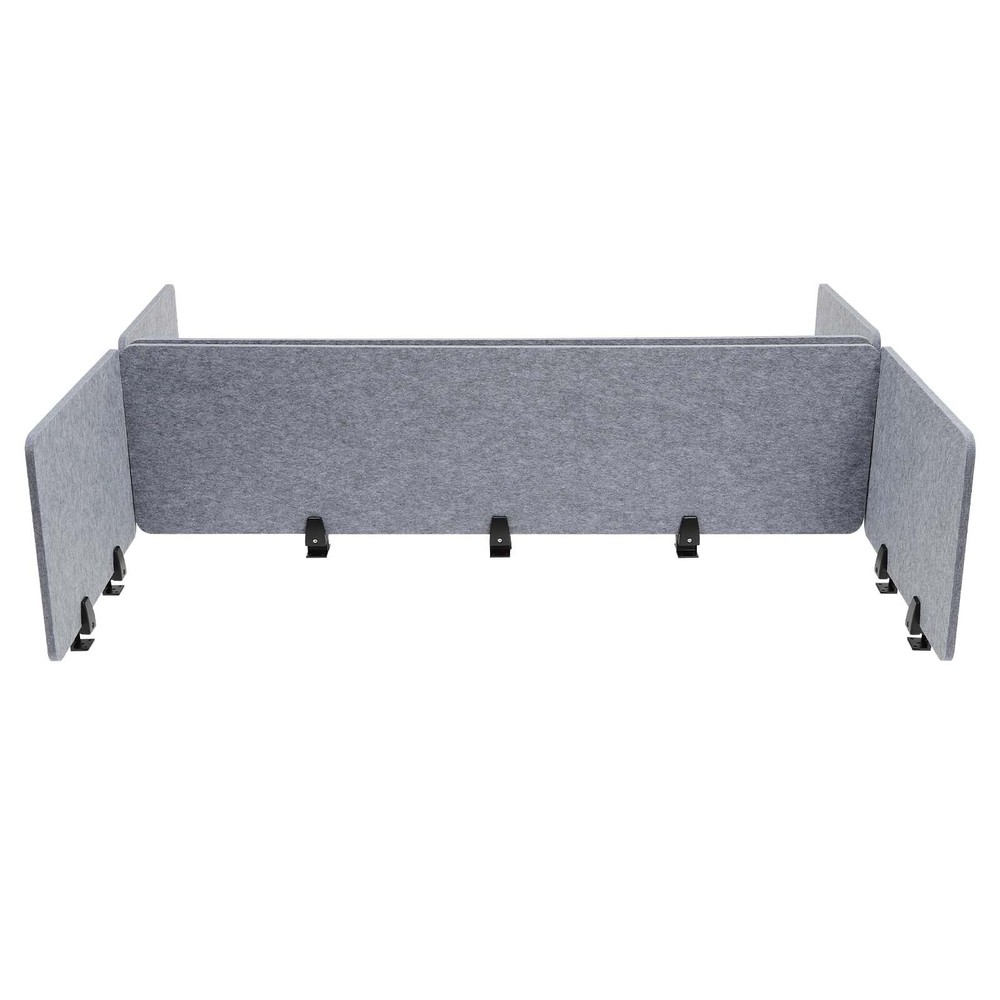 Clamp-On Acoustic Desk Divider Privacy Panel for Productive Workspaces