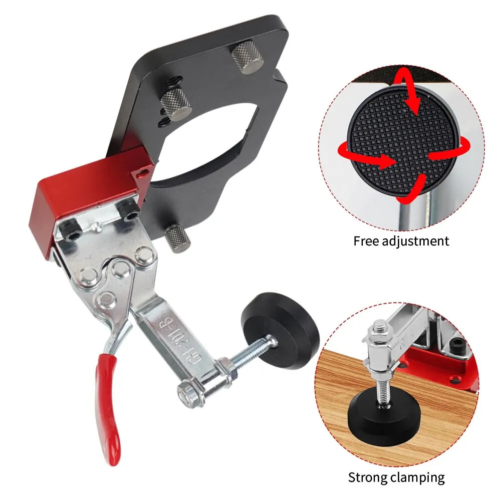 35mm Woodworking Concealed Hinge Jig Door Hinge Hole Drilling Guide Drill Bits