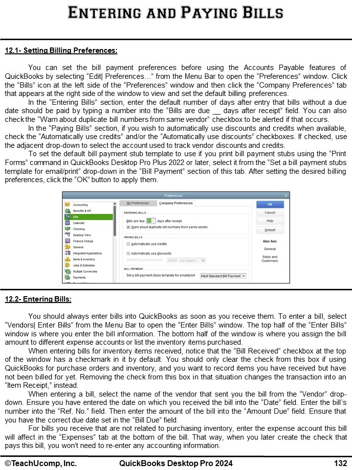 QUICKBOOKS PRO 2024 DELUXE Training Tutorial Course with Quick Reference Guide