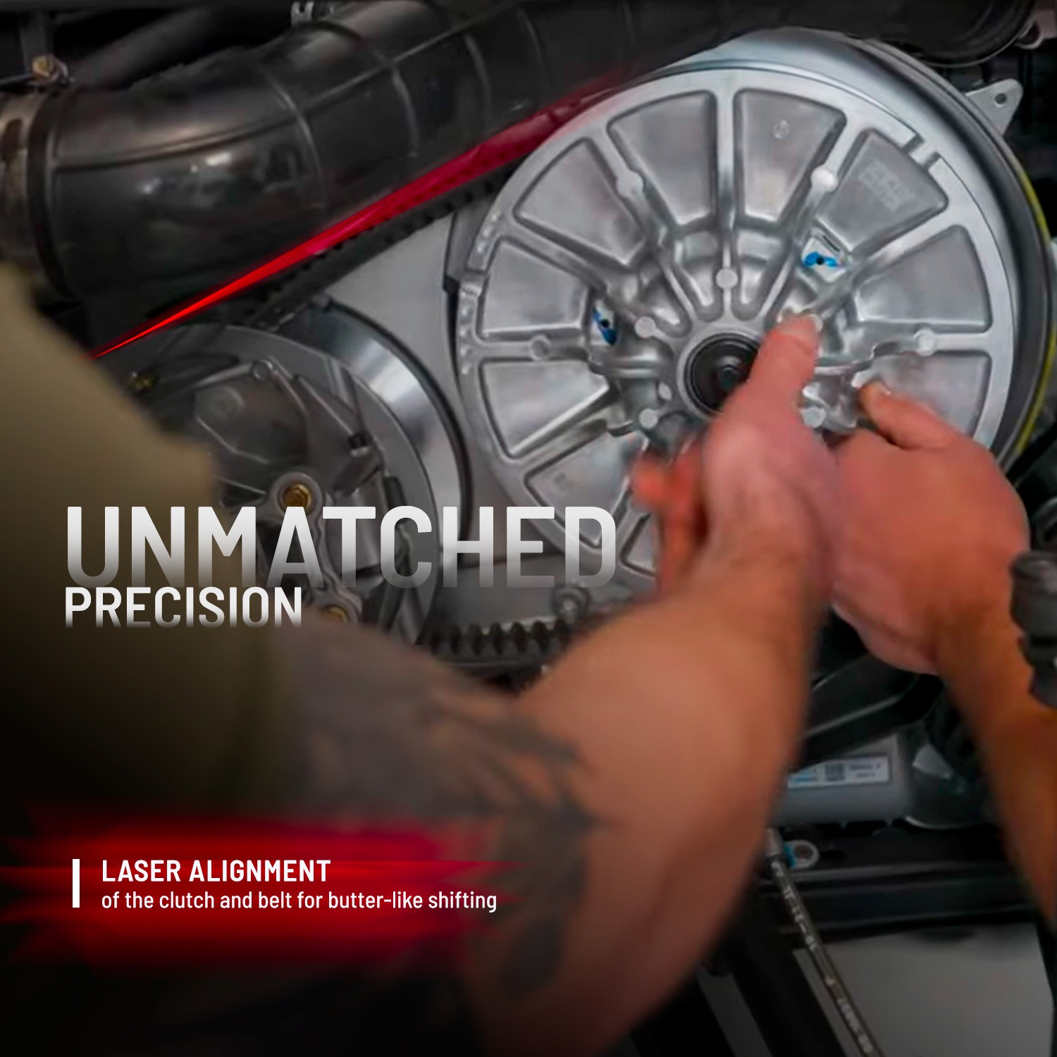 Polaris Driven Clutch Assembly, for Specific ATV Models, Genuine OEM - 1322960