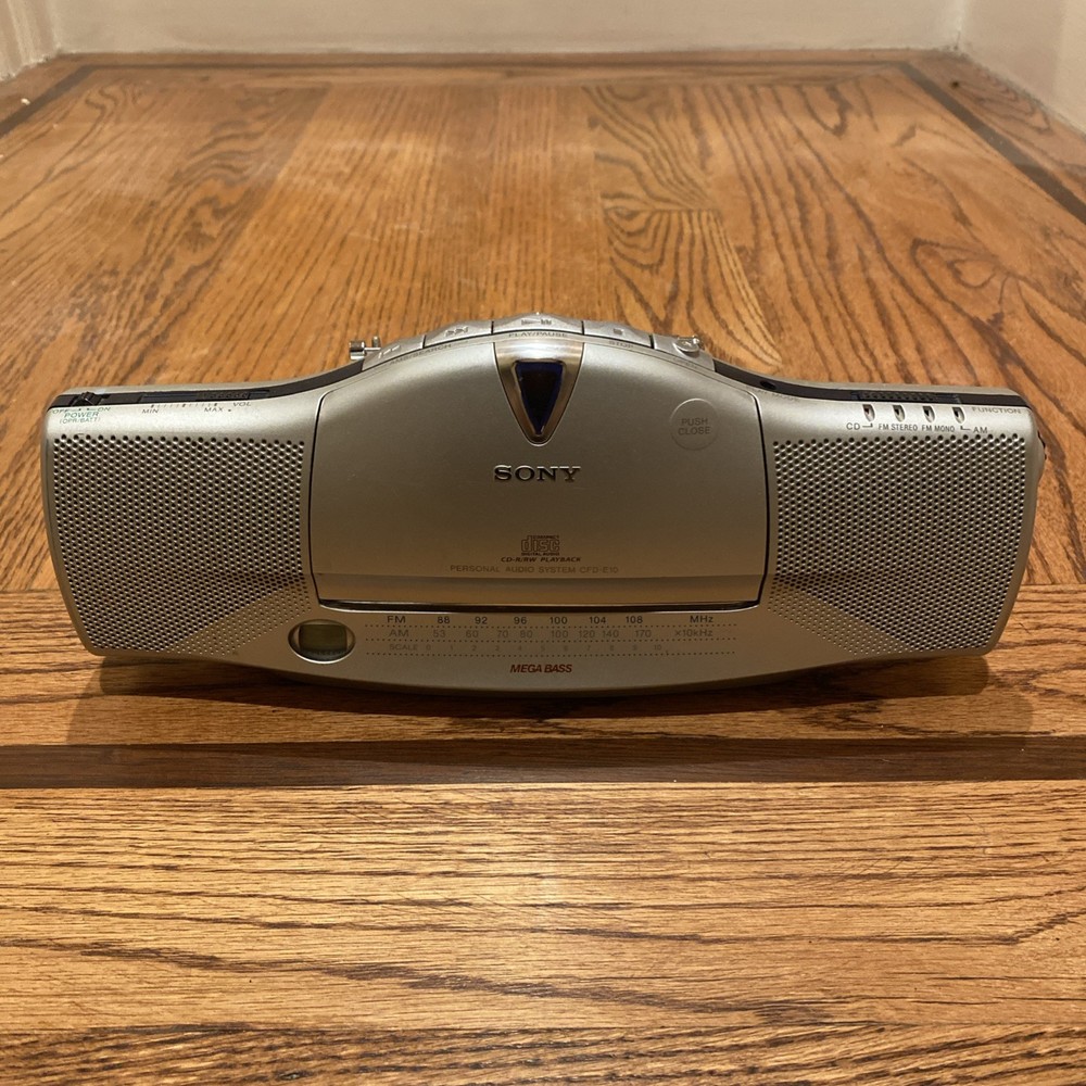 Sony Radio AM FM CD Boombox CFD-E10 Audio System Missing Play Mode Button