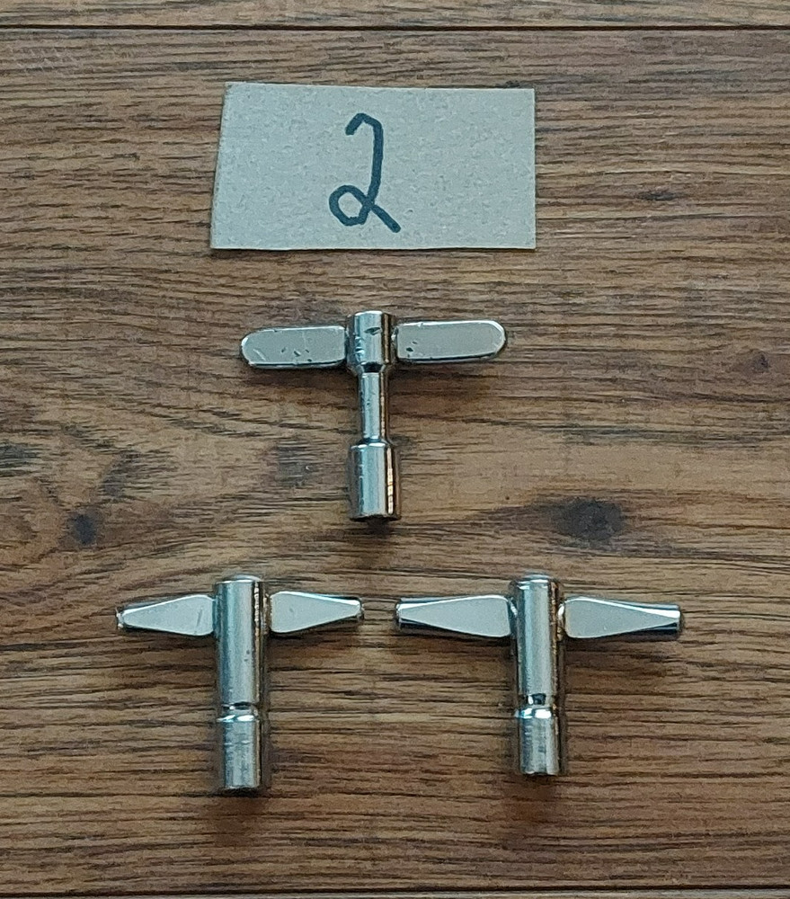 Unbranded Chrome Drum Tuning Key Wrench 3 Pack - Multiple Available (608)