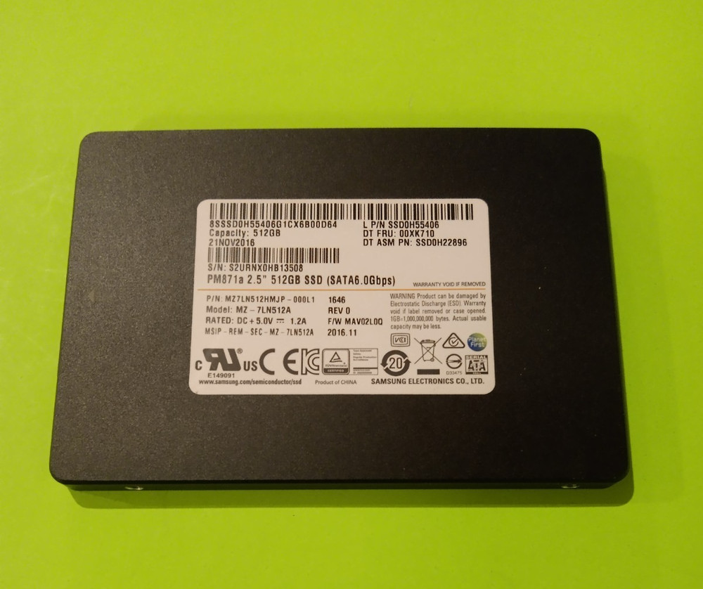 512GB 2.5" SATA Solid State Drive SSD with Windows 10 Pro 64-bit UEFI - Tested✅✅