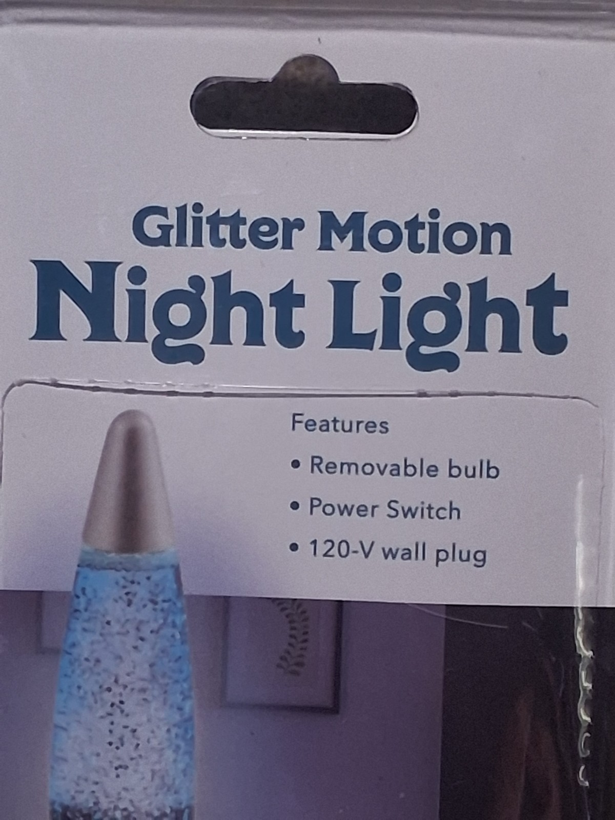 Glitter Motion Night Light 8" Mini Lava Lamp Sparkles Illuminate the Night