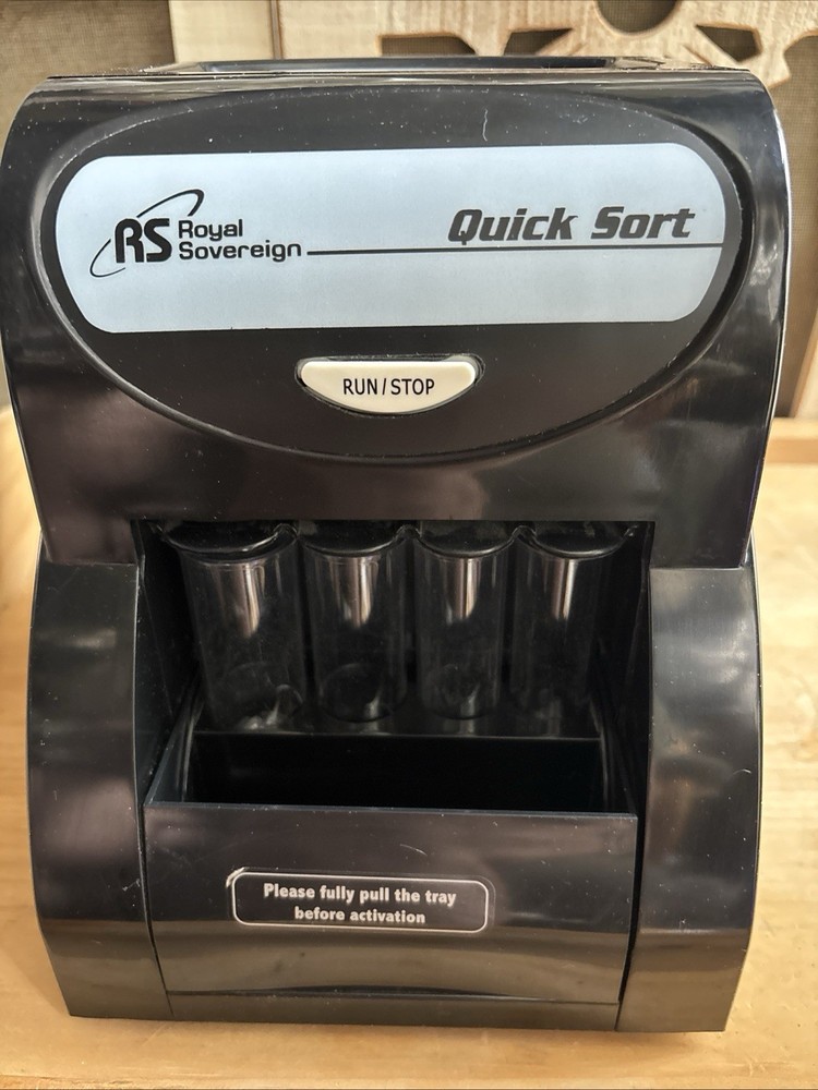 Royal Sovereign Quick Sort Counter Top Coin Sorting Machine