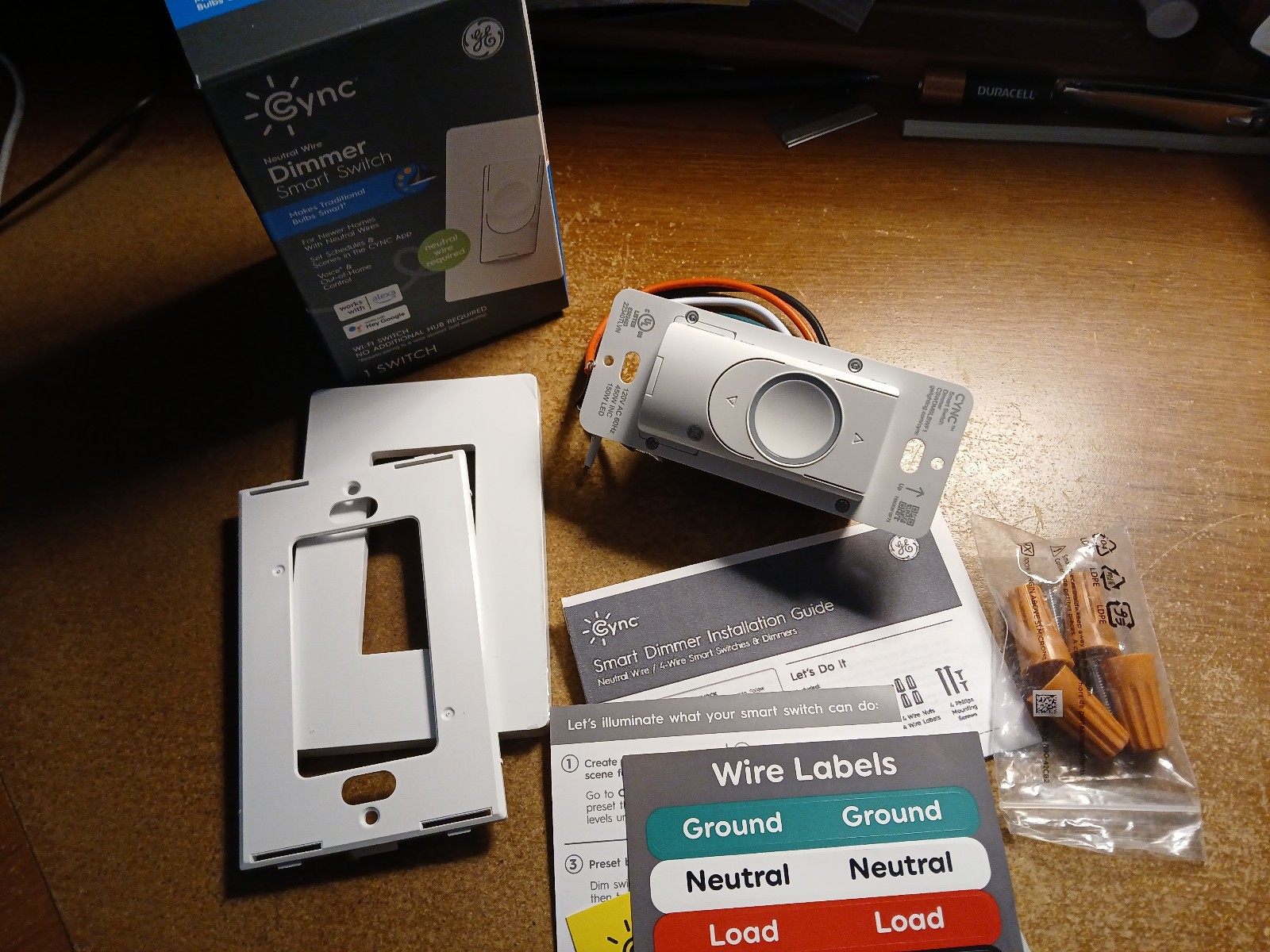 GE Cync Dimmer Smart Switch Requires Neutral Wire Works W/Google/Alexa-Open Box