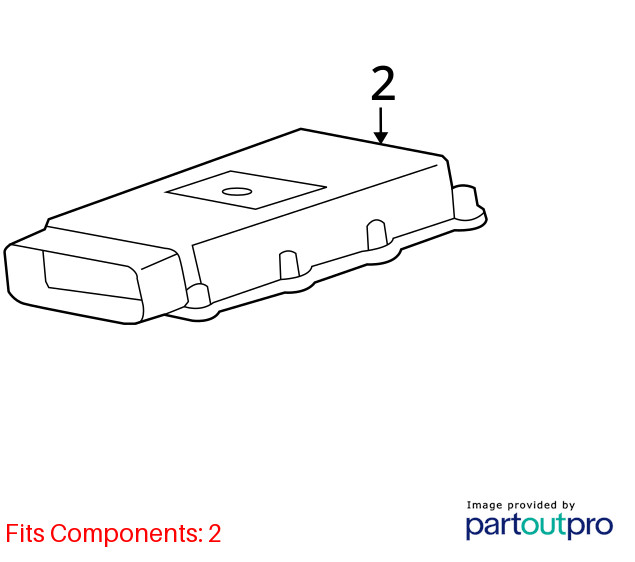 Cadillac SRX 2012 Active Suspension Control Module 22744231 7801