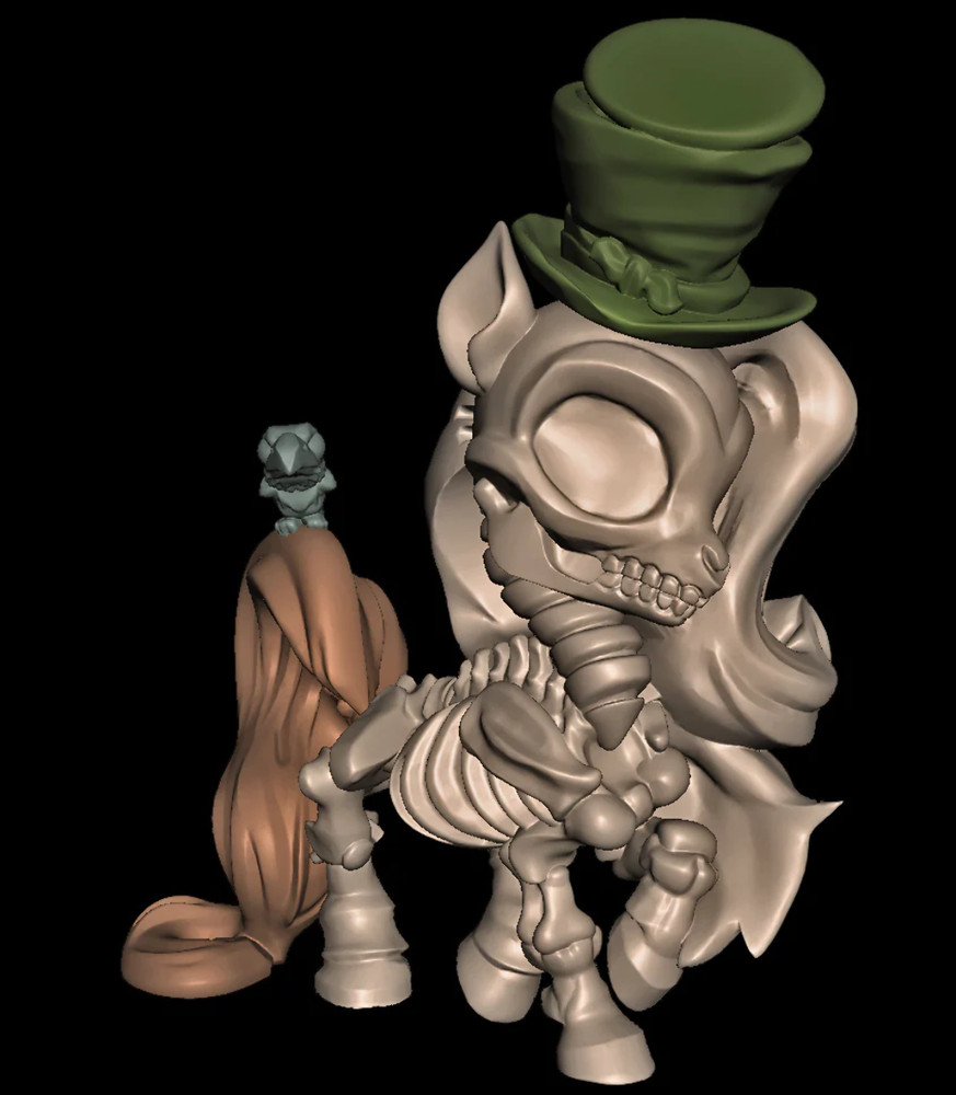 Chibi Necromancer Pony