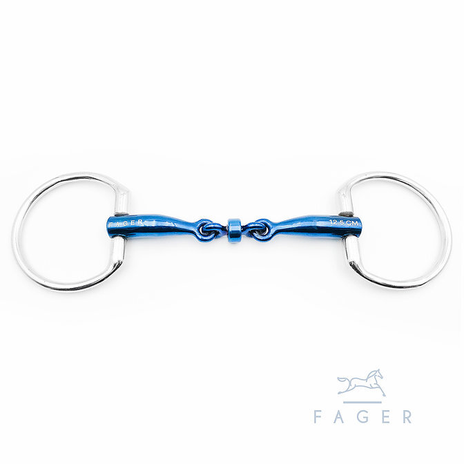 Fager Bianca Titanium Eggbutt Bit - 125mm/5"