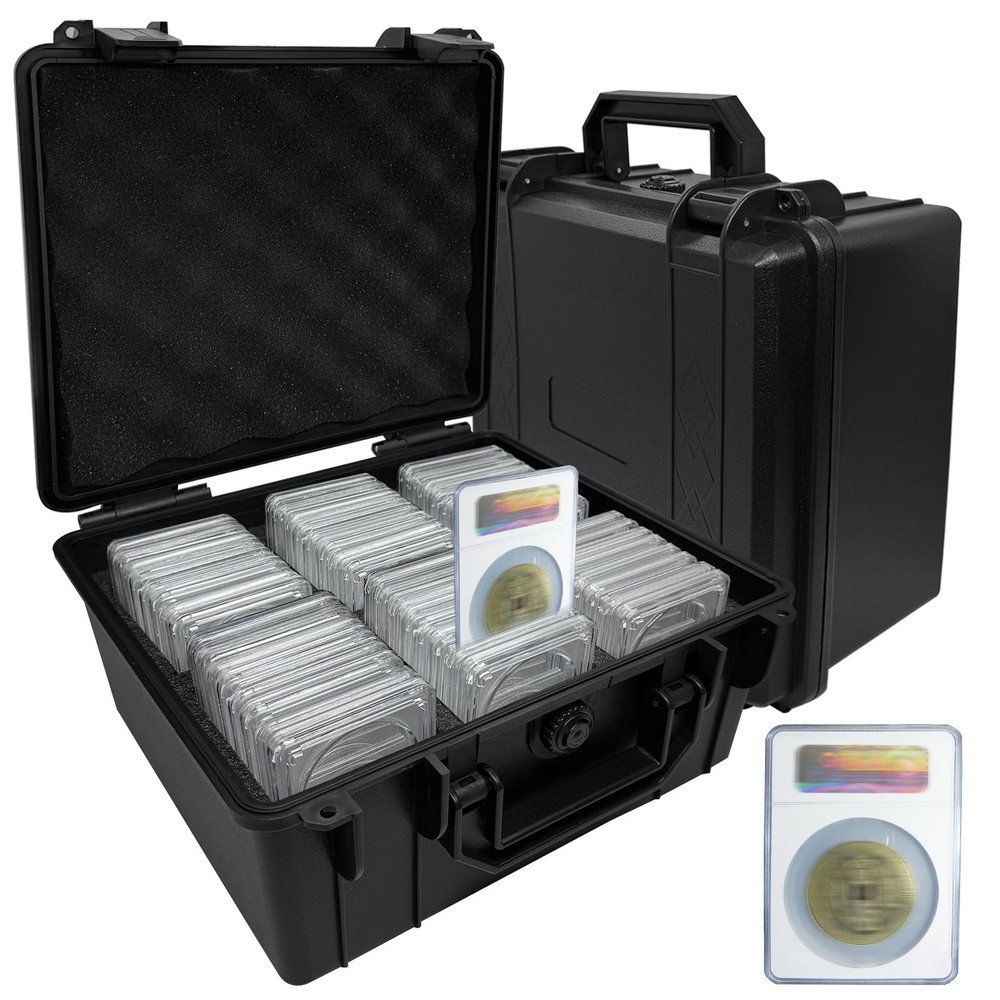 Graded Coin Storage Box, Graded Coin Slab Plastic Case Fits for 48 PCGS or NG...