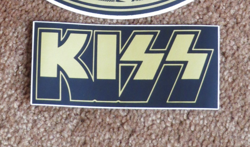 KISS VINTAGE DESTROYER 8 INCH STICKERS DECALS EUROPEAN 1977
