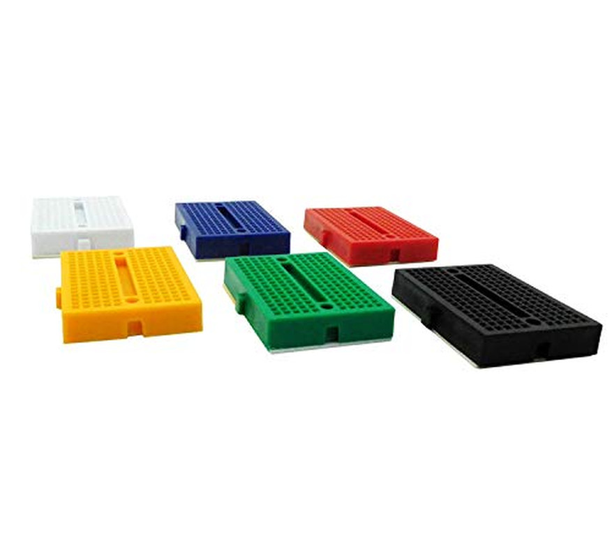 12 Mini Solderless Breadboards, 170 Points Each - Pack of 12
