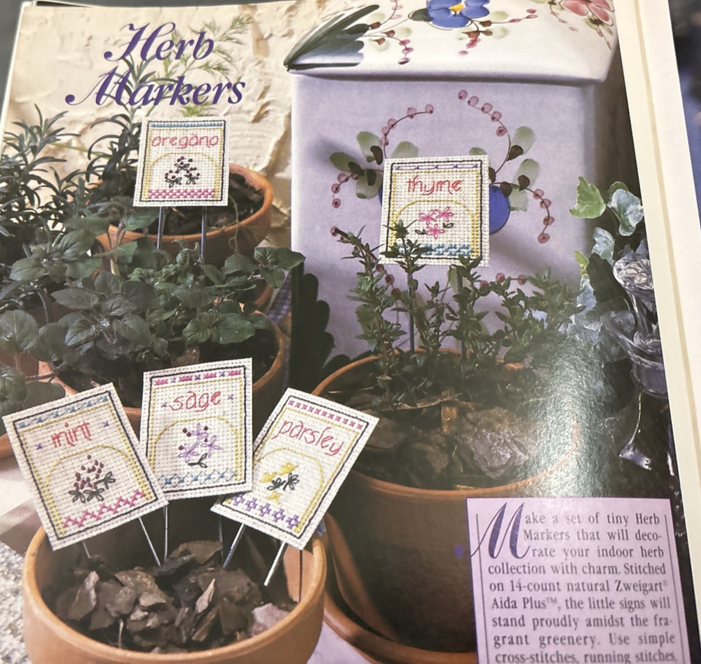 Vtg Rare McCall's Needlework August 1995 Pattern bk