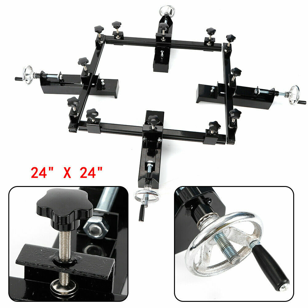 High Precise 24"x24" Manual Screen Stretching Machine Screen Print Stretcher