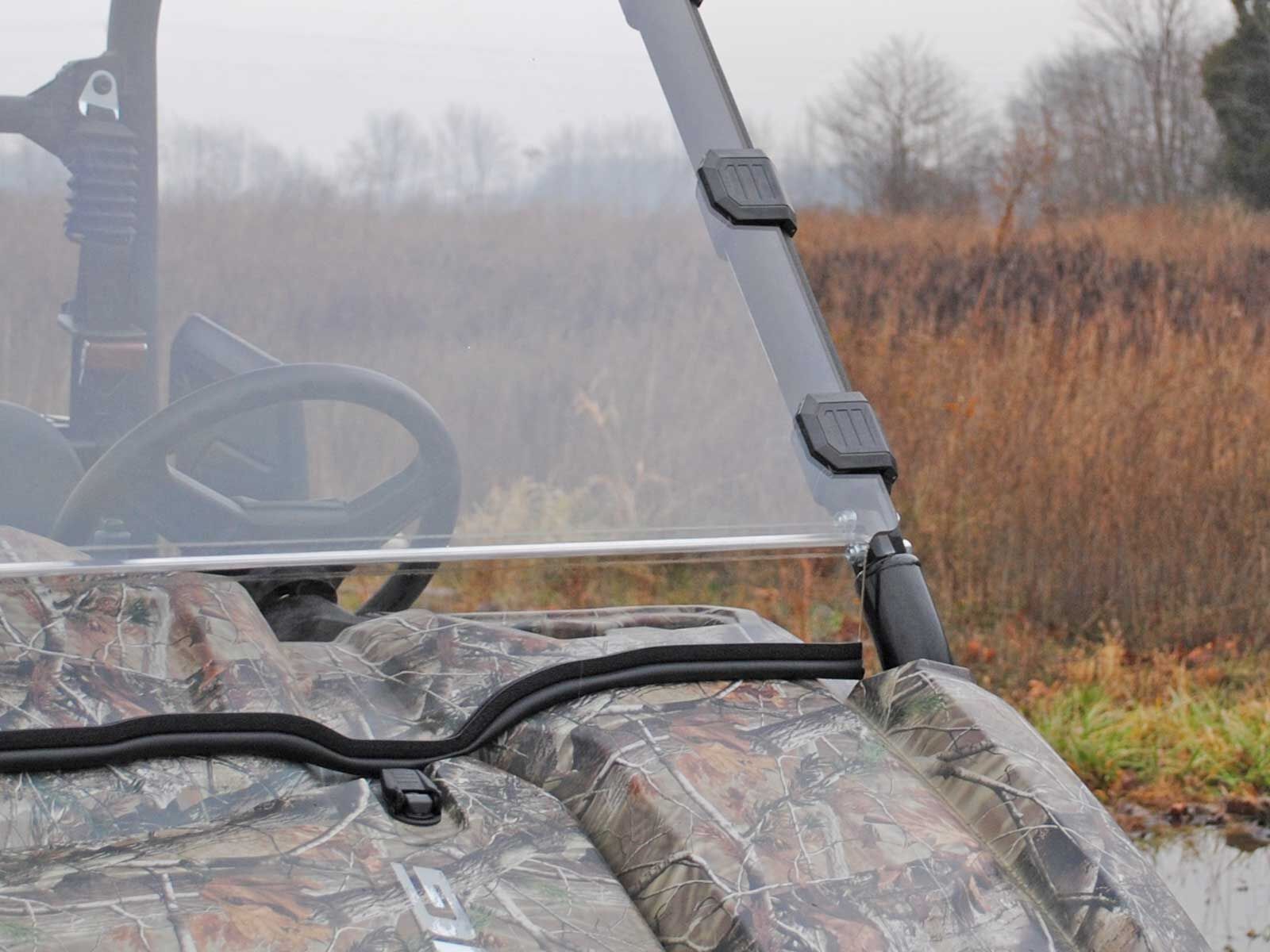 SuperATV Heavy Duty Full Windshield for Yamaha Viking / VI (2014+)