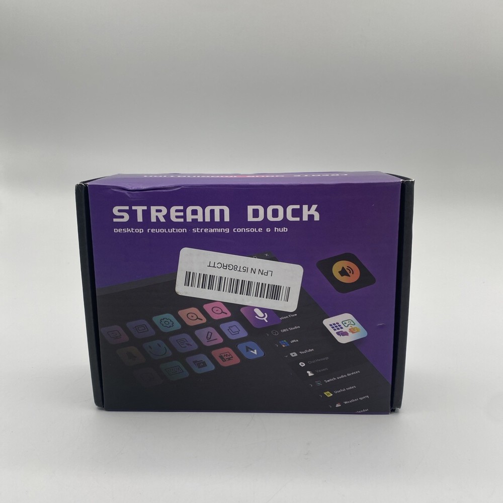 Stream dockStream Dock Streaming Console & Hub customizable LCD Macro keys