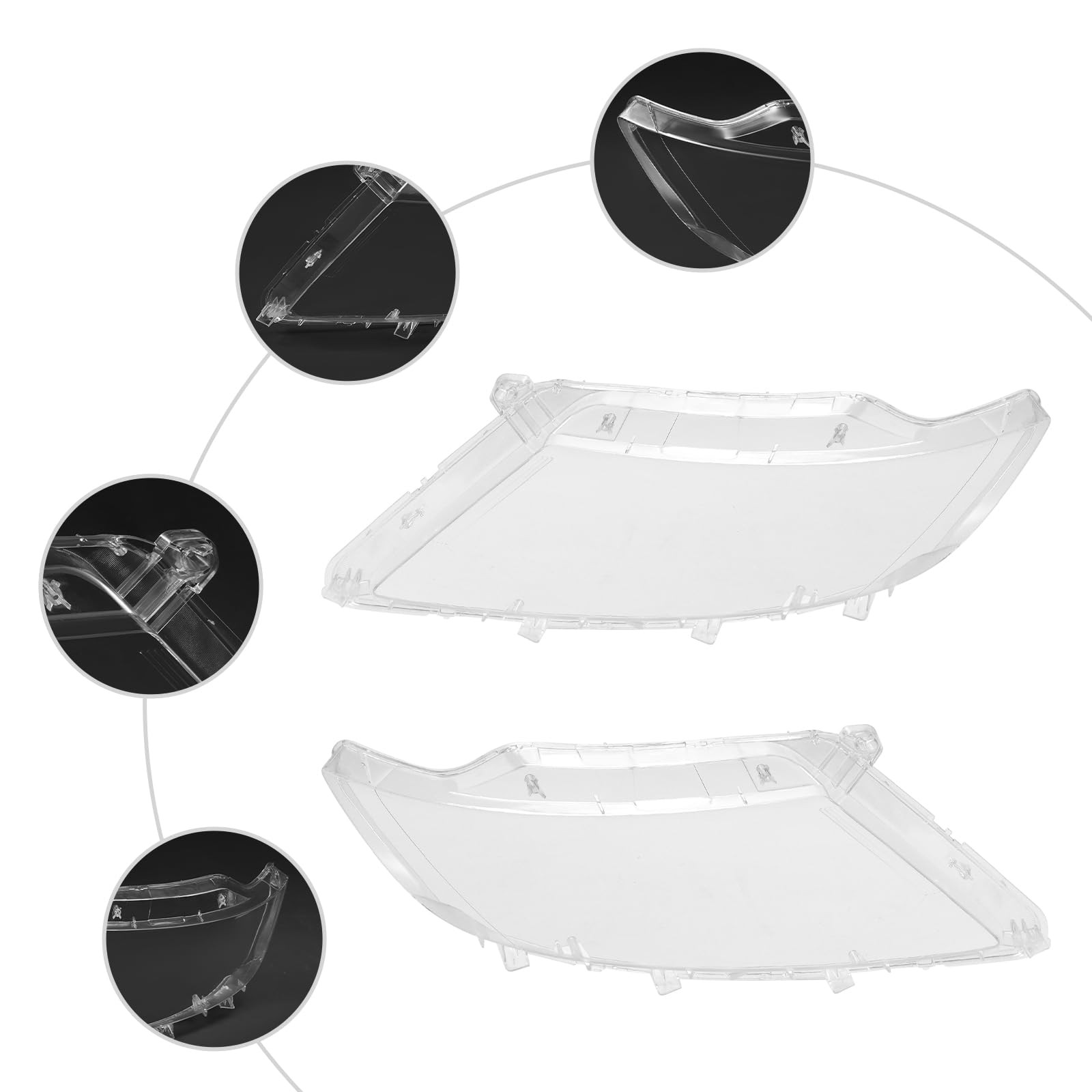 车头灯罩透明灯壳适用于林肯 MKX 2014 - 2018 替换