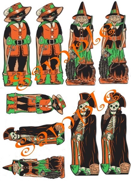Halloween Die Cut Spooky Waterslide Decals