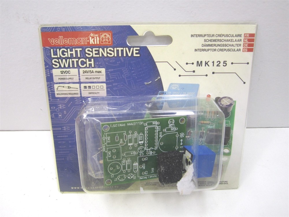 Velleman (MK125) 12VDC Light Sensitive Switch Kit