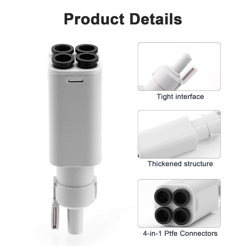 Upgrade ABS 4-In-1 PTFE Adapter Replacement for Bambu Lab A1/A1Mini 3D Printer A