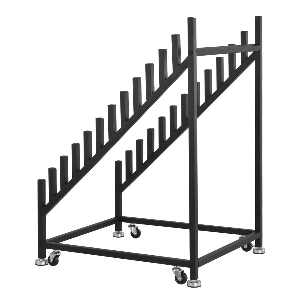 12-tier Tile Sample Display Stand, Standing Slotted Flooring Display Shelf,