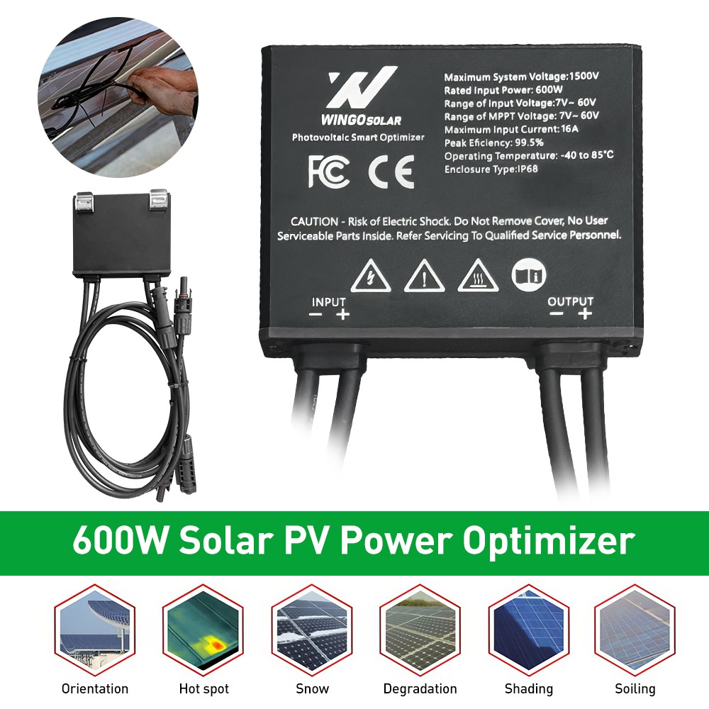 Solar Module Optimizer 7-60V MPPT 600W 60V PV Power Optimizer Save Energy Power