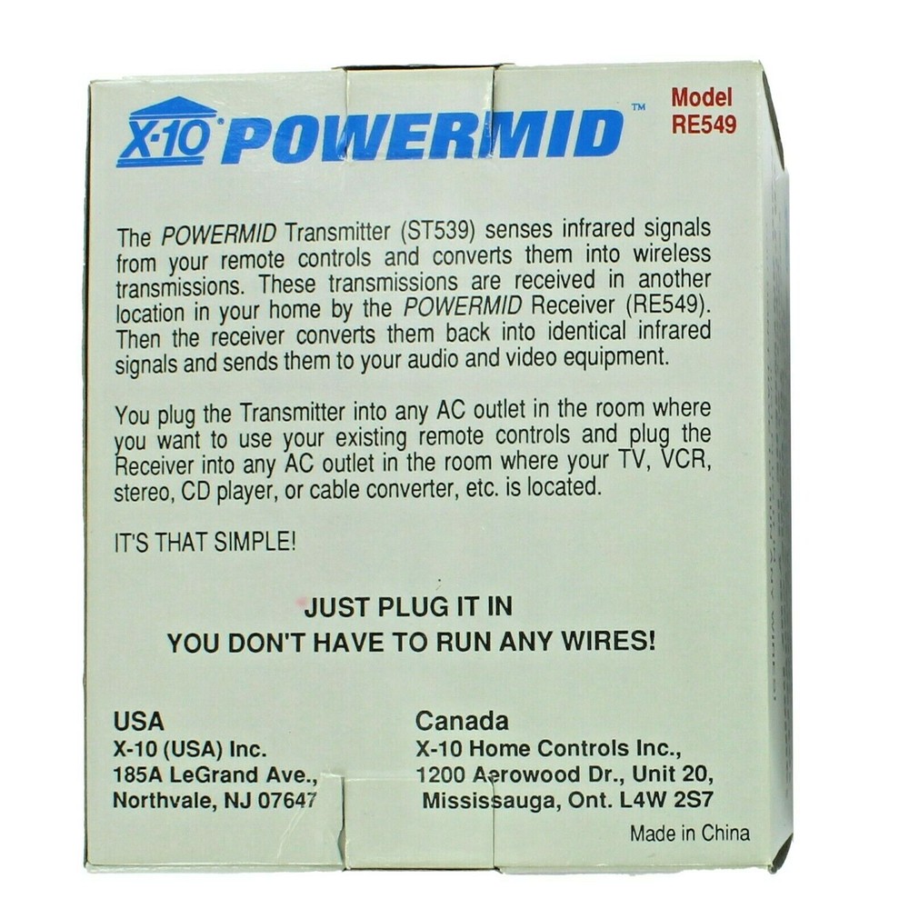 RE549 POWERMID IR Remote Control Extender