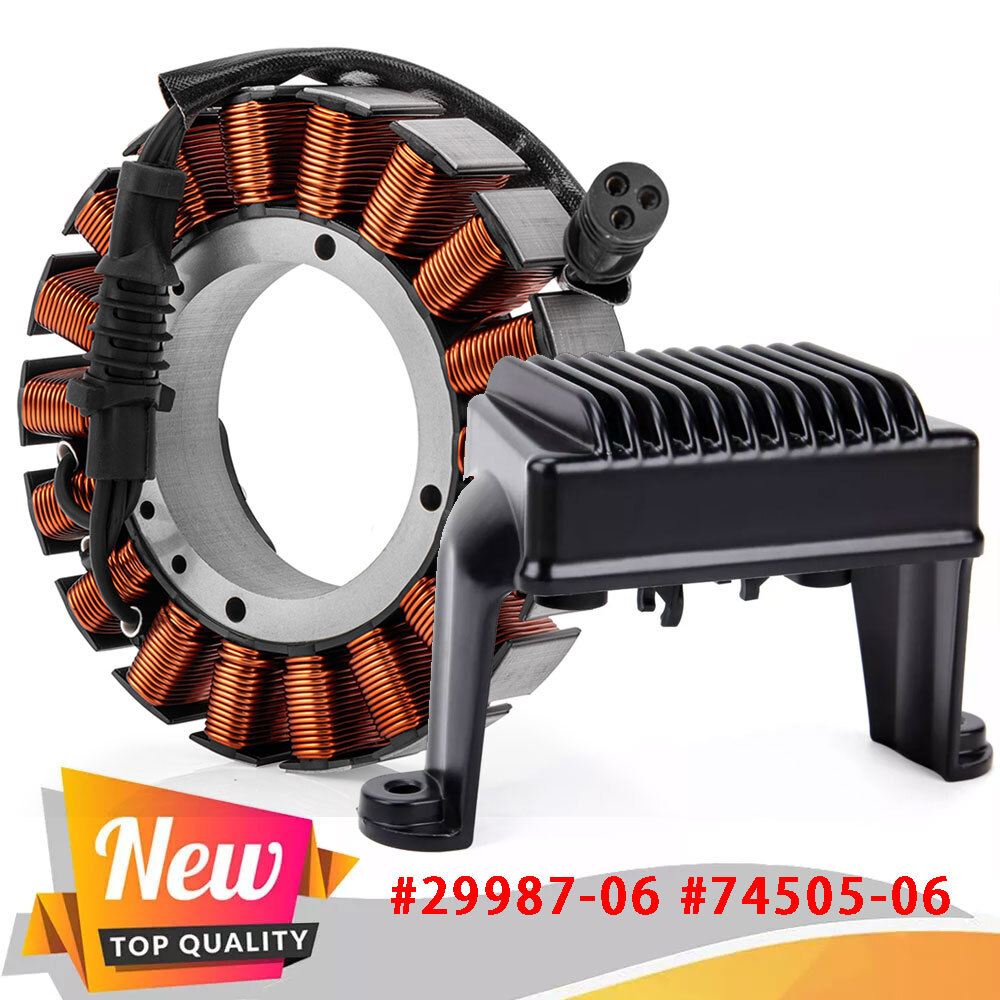 Stator & Regulator Rectifier For 2006-2008 Harley Road King FLHR / Glide FLTR