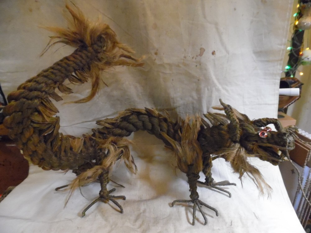 Really Cool Vintage Rope Over Wire Dragon